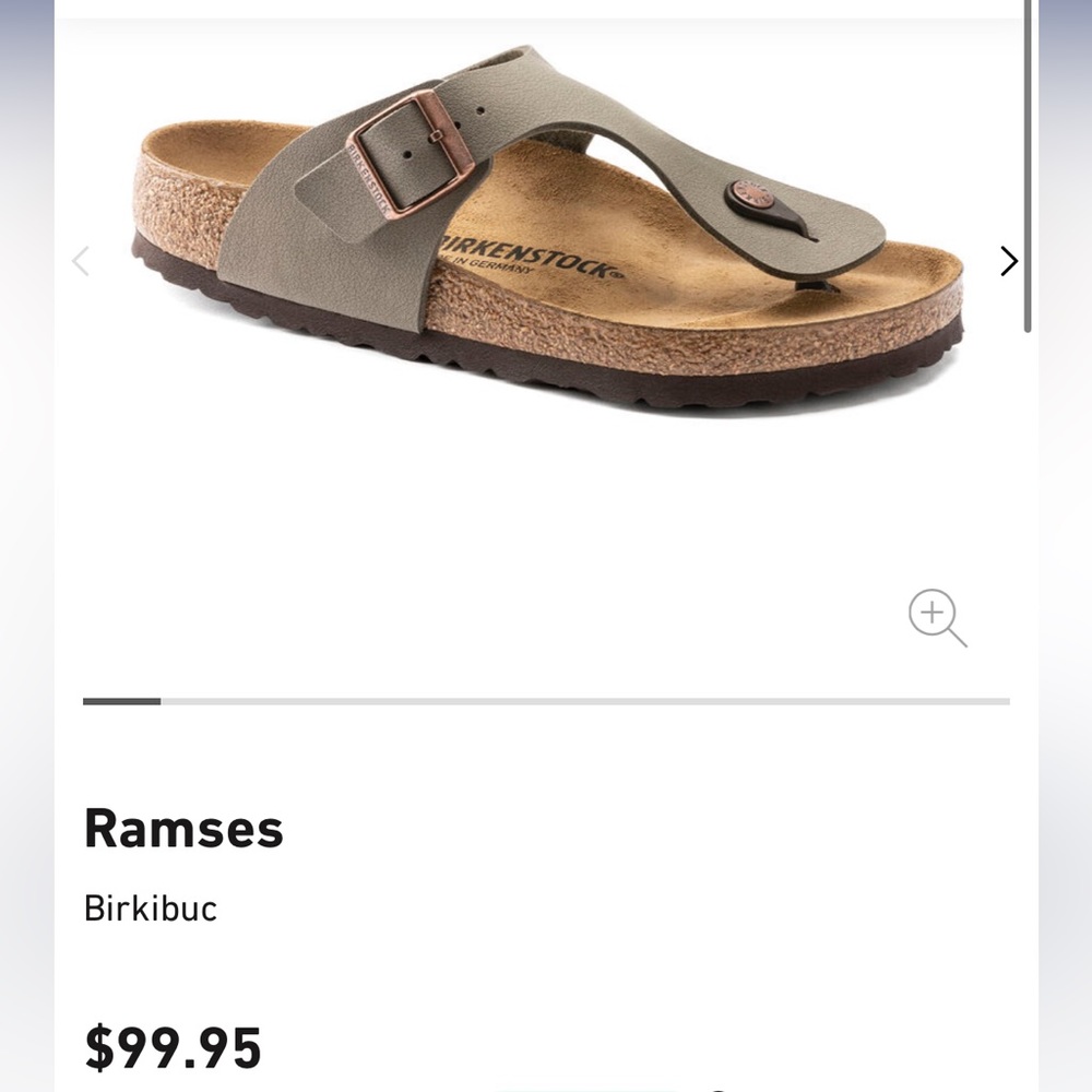 Birkenstock ramses in stone (unisex)
